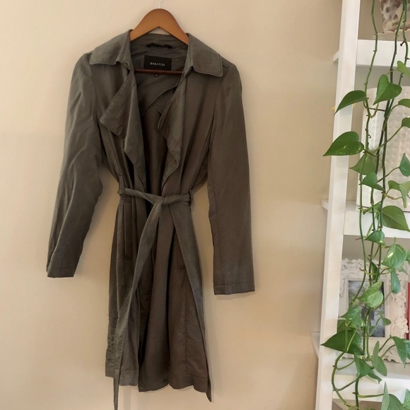 Aritzia Babaton “Maximo” Green Trench Coat - Picture 2 of 6
